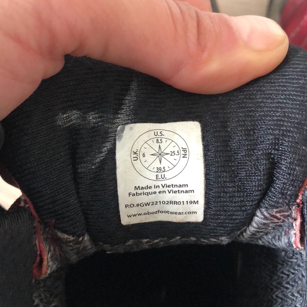 RED OBOZ (hiking boots) - Picture 5 of 5